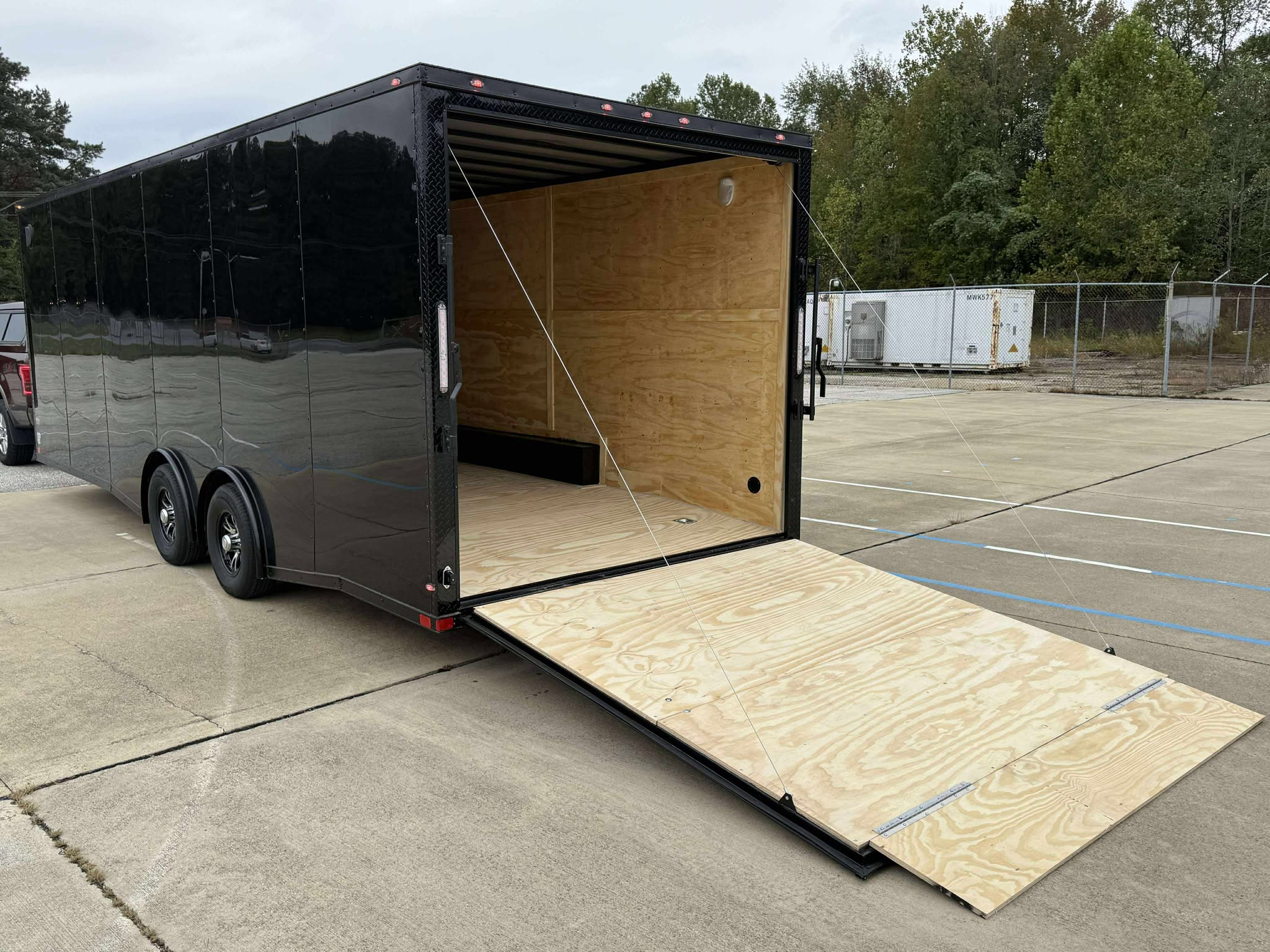 8.5'x24' Enclosed Car Trailer rental for hire in Maryland - Professional trailer rental service 2
